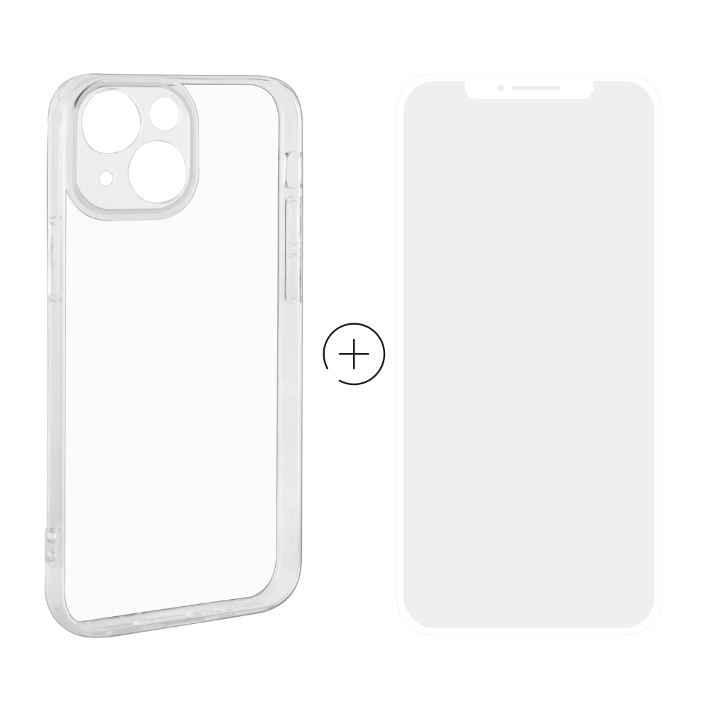 Panzerglas + Silicon Case